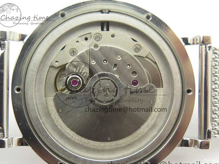 MIROTIME 1218 Portofino IW356501 SS V3 MK 1:1 Best Edition Blue Dial On SS Mesh Bracelet MIYOTA Timeless 7194